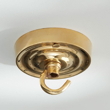 Ceiling Hook Small Polished Brass