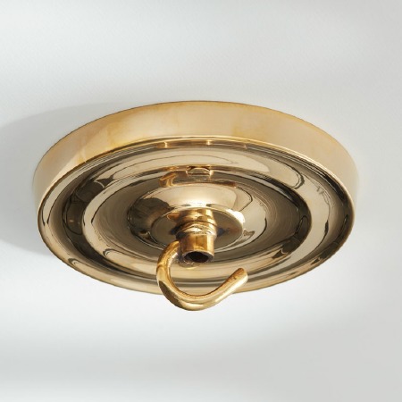 Ceiling Hook Large Polished Brass - Broughtons Lighting & Ironmongery