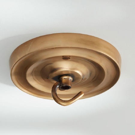 Ceiling Hook Large Antique Satin Brass
