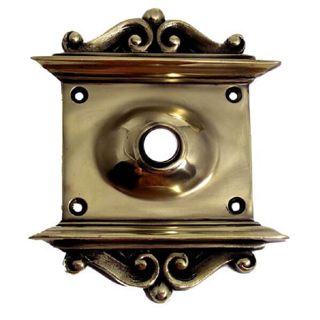 Decorative Plate with 1/2" Hole Polished Brass
