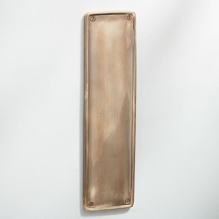 Raised Finger Plate Renovated Brass