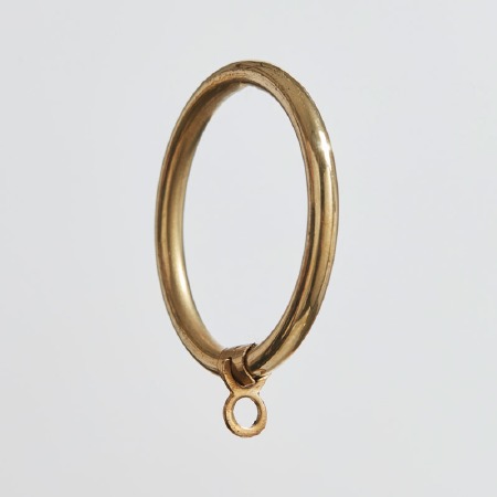 Rings for 32mm Curtain Pole Polished Brass