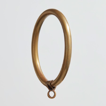 Rings for 38mm Curtain Pole Antique Satin Brass