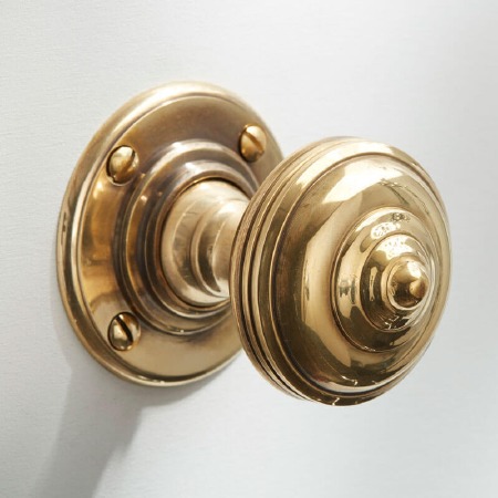 Turban Door Knobs Renovated Brass