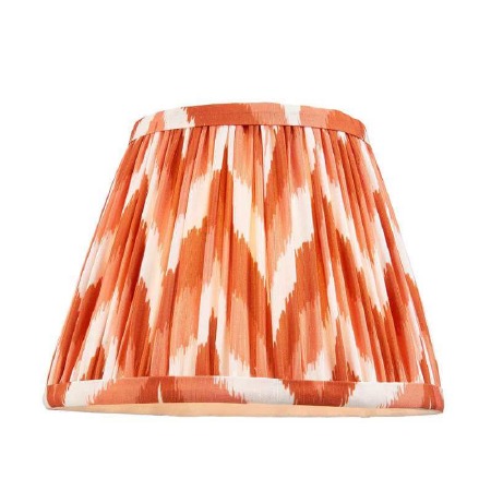 Zigzag Tapered Gathered Pleated Shade 20cm Apricot