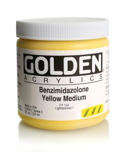 Golden Acrylic Golden Acrylic Benzimimdazalone Yellow Medium 8oz