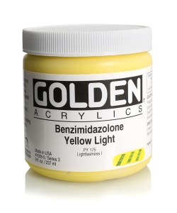 Golden Acrylic Benzimimdazalone Yellow Light 8oz