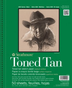 Strathmore 400 Series Toned Tan Sketch Pad 11x14