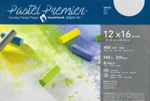 Global Pastel White Sanded Paper 12x16  6 Sheets