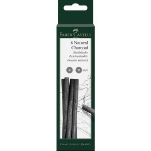 Faber-Castell Natural Charcoal Sticks 6-11mm