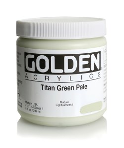 Golden Acrylic Titan Green Pale 8oz