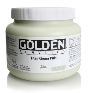 Golden Acrylic Titan Green Pale 32oz