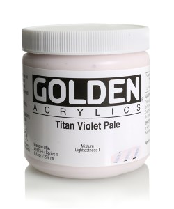 Golden AcrylicTitan Violet Pale 8oz