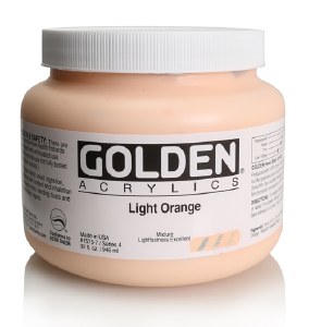 Golden Golden Heavy Body Acrylic Light  Orange 32oz