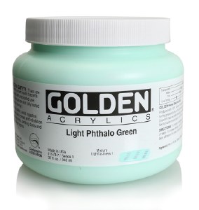 Golden Golden Heavy Body Acrylic Light  Phthalo Green  32oz