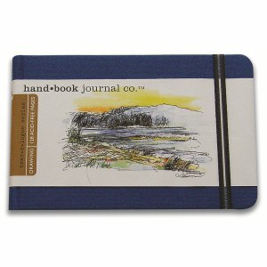 Hand Book Travelogue Journal Landscape Ultramarine Blue 3.5x5.5