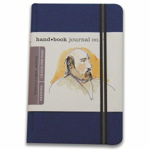 Hand Book Travelogue Journal Portrait Ultramarine Blue 3.5x5.5