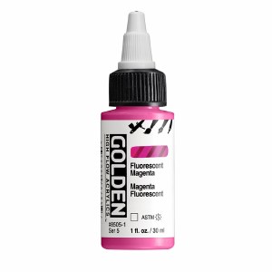 Golden High Flow Acrylics FLUORESCENT MAGENTA 1oz