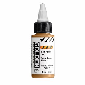 Golden High Flow Acrylics INDIA YELLOW HUE 1oz