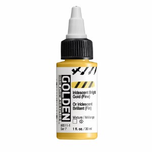 Golden High Flow Acrylics IRIDESCENT BRIGHT GOLD 1oz