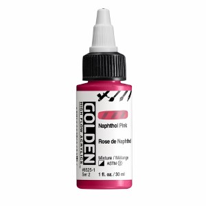 Golden High Flow Acrylics Naphthol Pink 1oz