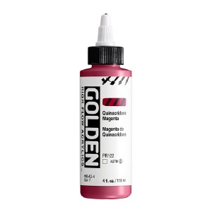 Golden High Flow Acrylics Quinacridone Magenta 4oz