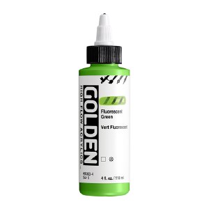 Golden High Flow Acrylics Fluorescent Green 4oz