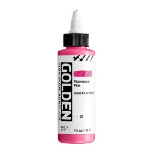 Golden High Flow Acrylics Fluorescent Pink 4oz