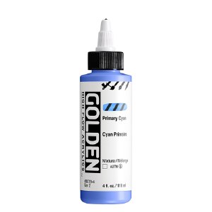 Golden High Flow Acrylics PRIMARY CYAN 4oz