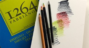 FABRIANO 1264 Drawing Pad 18X24 75LB, 25 sheets