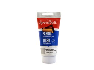 Speedball Fabric Block Printing Ink 2.5oz.Metallic Silver