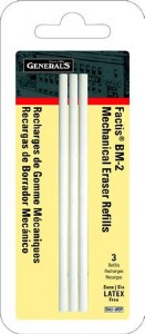 General's Factis Eraser Pen Refills 3pk