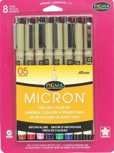 Sakura Micron 8 Pen Set 05 Assorted Colors