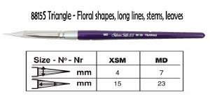 Silver Silk 88® Brush TRIANGLE XSM -  8815SXSM