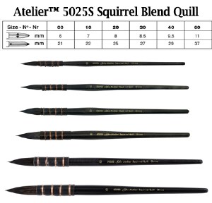 Silver Brusj Ateilier Squirrel Hair Quill 20 - 5025S-20