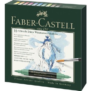 Albrecht Durer Watercolor Marker Set, 10 Color Wallet Set