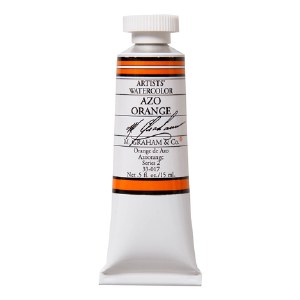 M. Graham Watercolor Azo Orange 5oz