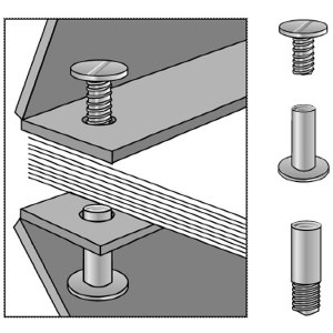 Lineco Screw Posts 1in, 3 pk