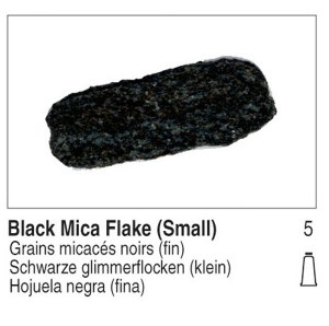 Golden Heavy Body Acrylic Black Mica Flake Small 4oz 4075-4
