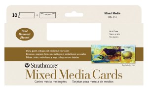 Strathmore Mixed Media Cards 3.875x9 10pk