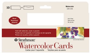 Stathmore Watercolor Cards 3.875x9 10pk