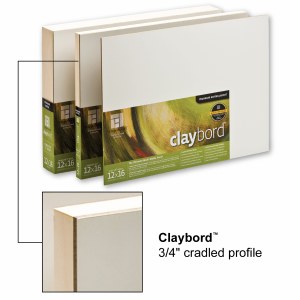 Ampersand™ Claybord™ Smooth with 3/4in Cradle 9x12