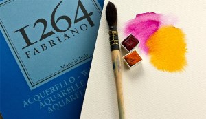 FABRIANO 1264  Watercolor pad  Glue-Bound 140LB 18X24