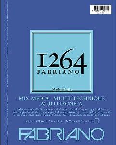 FABRIANO 1264 Mixed Media, Wire Bound 9X12 120 lb.