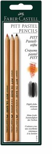 Faber-Castell Pitt Pastel Pencils Assorted 3 pack 112799