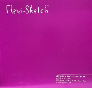 Flexi Sketch Book 8X8 Magenta 240 Sheets