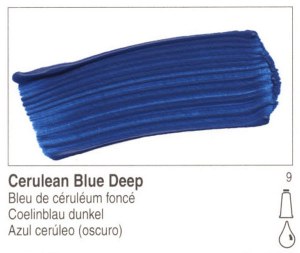 Golden Fluid Acrylic Cerulean Blue Deep 4oz 2051-4