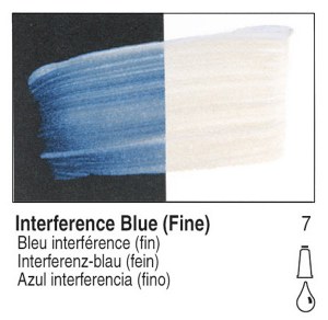Golden Fluid Acrylic Interference Blue Fine 4oz 2465-4