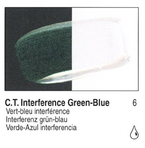 Golden Fluid Acrylic Interference Green/Blue 1oz 2484-1
