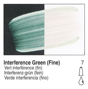 Golden Fluid Acrylic Interference Green Fine 1oz 2466-1